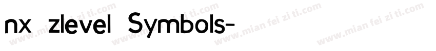 nx zlevel Symbols字体转换